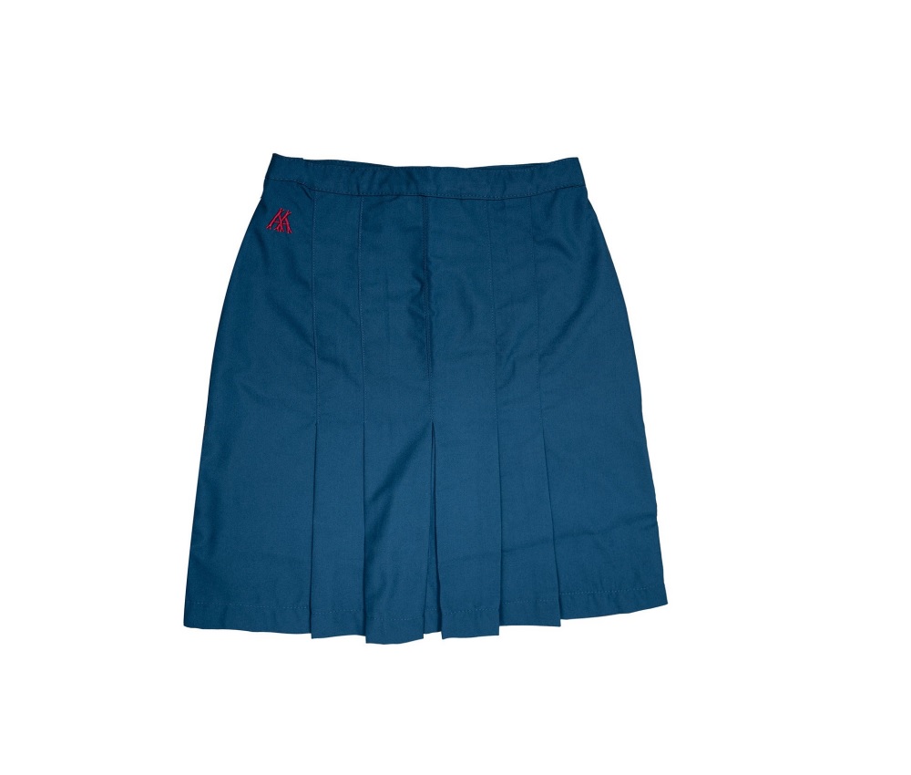Air force blue skirt with pleats for Junior & Senior school