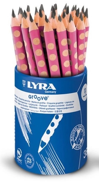 Lyra Groove Graphite pencil pink